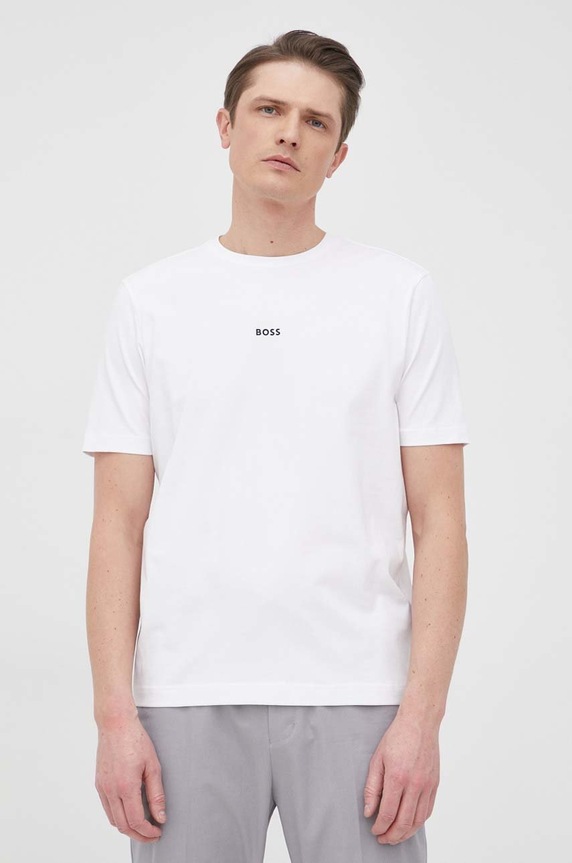 BOSS Orange t-shirt ανδρικό με βαμβάκι TChup λευκό 50473278