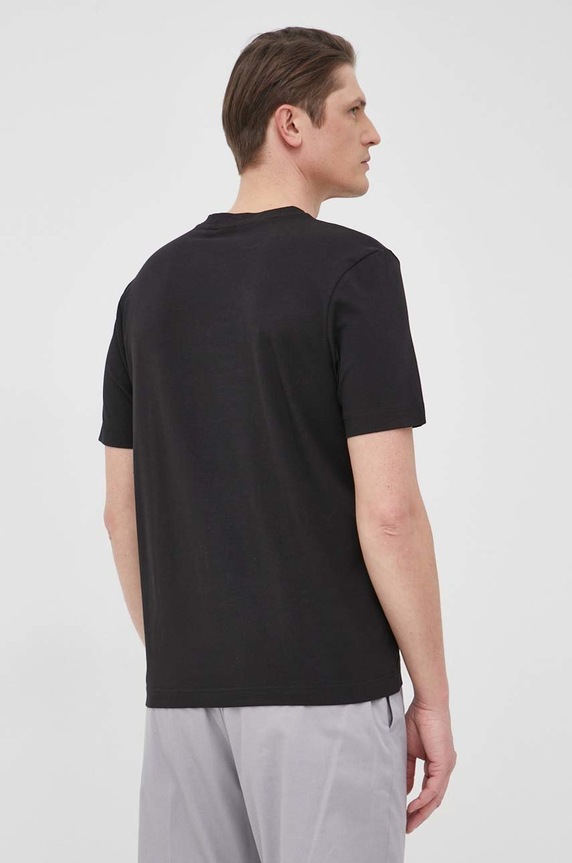 Ρούχα BOSS Orange t-shirt ανδρικό με βαμβάκι TChup 50473278 μαύρο