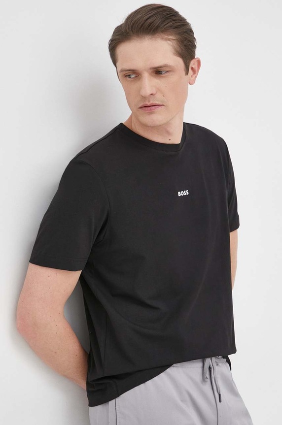 BOSS Orange t-shirt ανδρικό με βαμβάκι TChup μαύρο 50473278