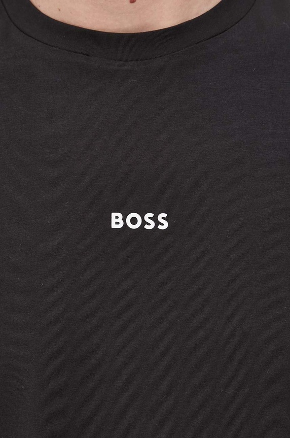 BOSS Orange t-shirt ανδρικό με βαμβάκι TChup 50473278 μαύρο