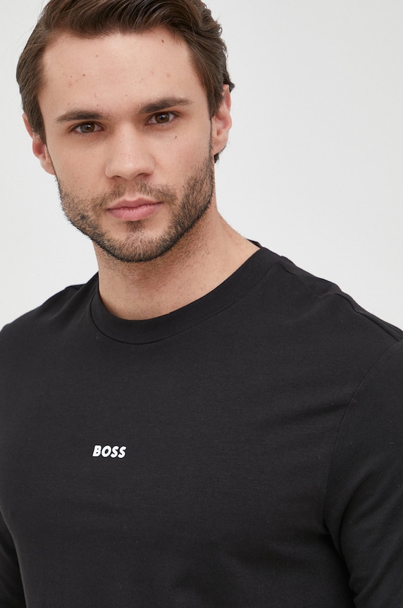 BOSS longsleeve TChark czarny 50473286