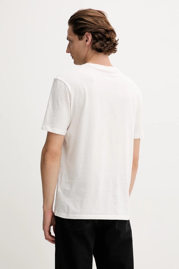 Îmbrăcăminte HUGO tricou bărbătesc din bumbac Dero222 50466158 alb