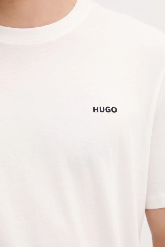 HUGO tricou bărbătesc din bumbac Dero222 50466158 alb