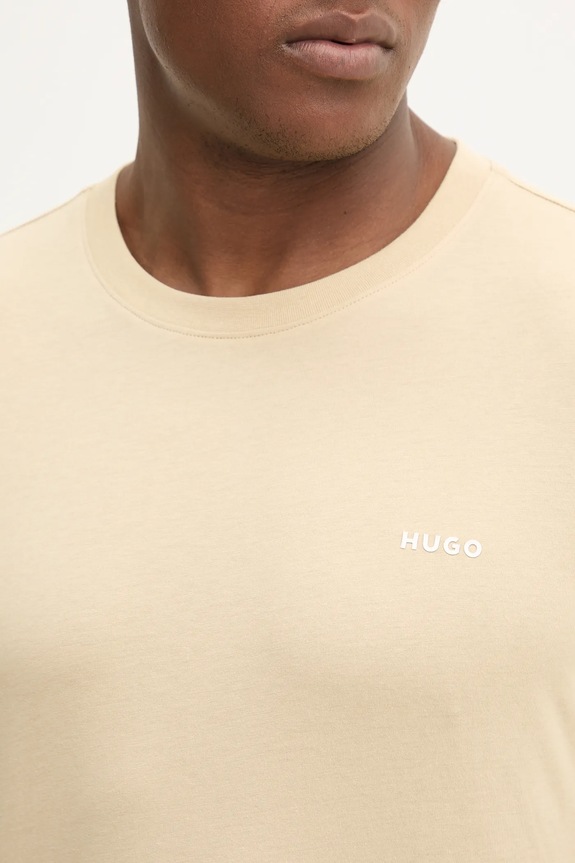 HUGO tricou bărbați din bumbac Dero222 bej 50466158