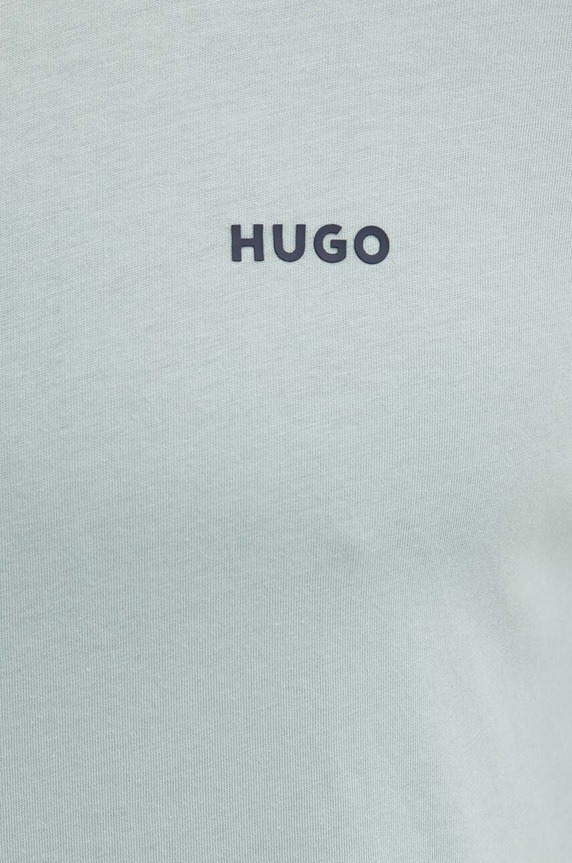 HUGO T-shirt męski bawełniany Dero222 szary 50466158