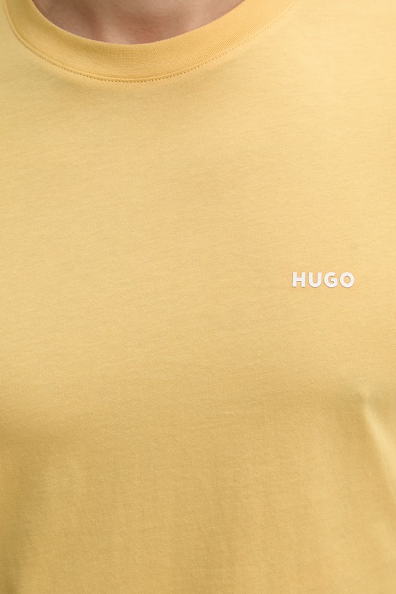 HUGO tričko pánske bavlnené Dero222 50466158 žltá