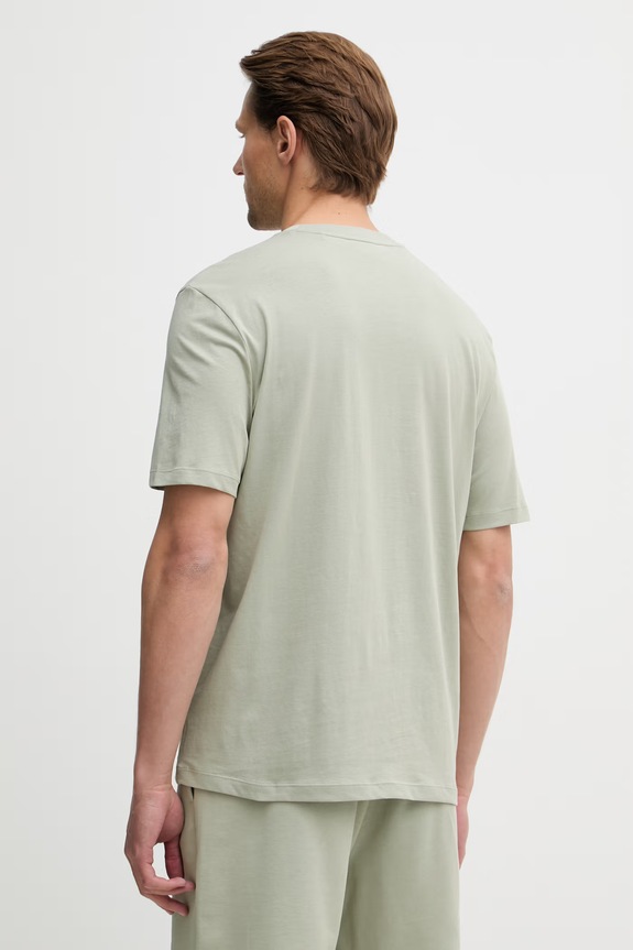 Odzież HUGO T-shirt męski bawełniany Dero222 50466158 zielony