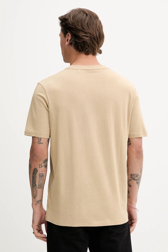 Îmbrăcăminte HUGO tricou bărbătesc de bumbac Dero222 50466158 bej