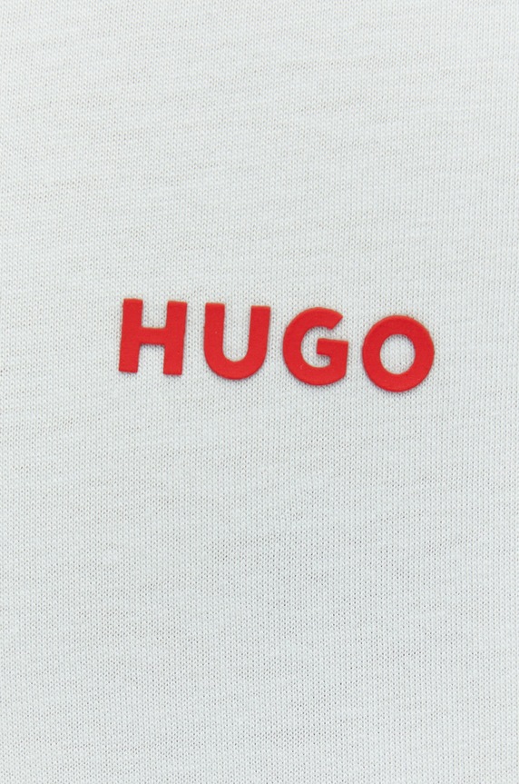 HUGO T-shirt męski bawełniany Dero222 50466158 zielony