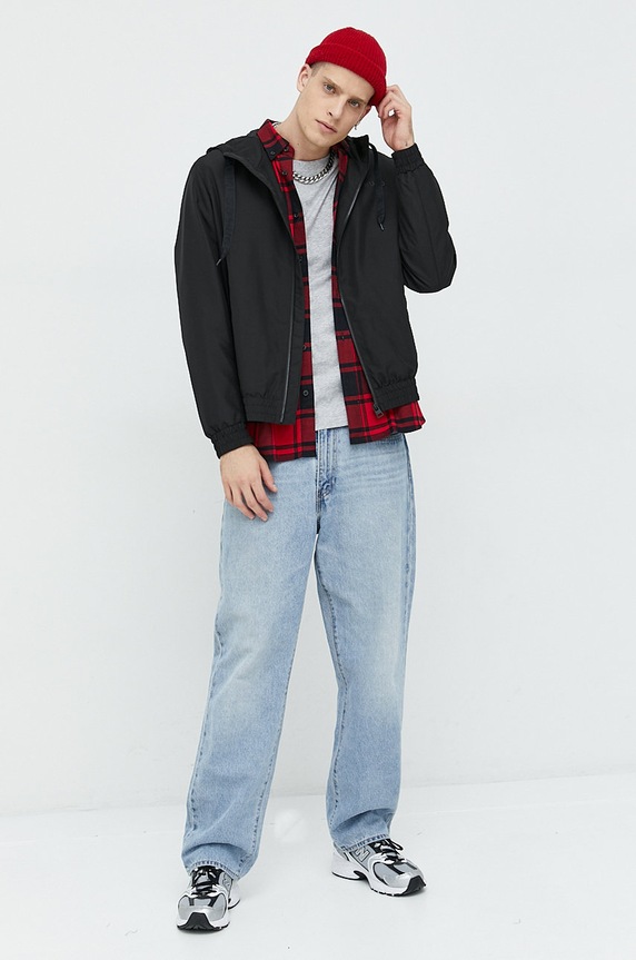 HUGO T-shirt męski bawełniany Dero222 50466158 szary SS26