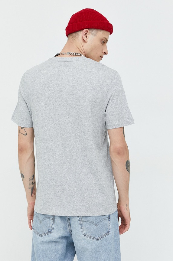 Odzież HUGO T-shirt męski bawełniany Dero222 50466158 szary
