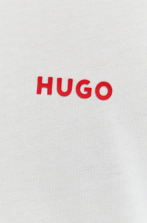 HUGO T-shirt męski bawełniany Dero222 50466158 beżowy
