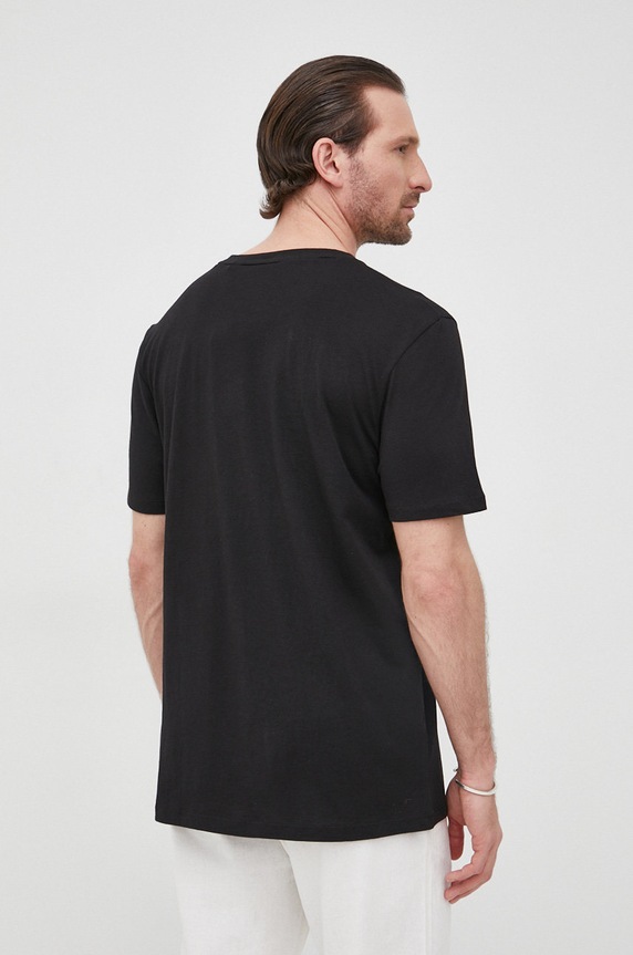 Odzież HUGO T-shirt męski bawełniany Dero222 50466158 czarny