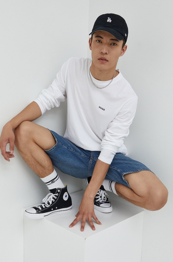 HUGO longsleeve biały 50466159