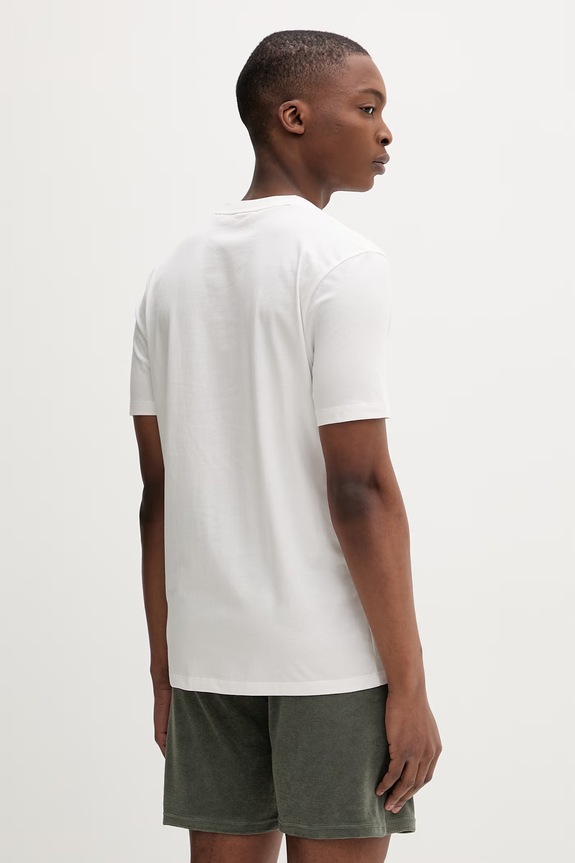 Odzież HUGO T-shirt męski bawełniany Dulivio 50467556 beżowy