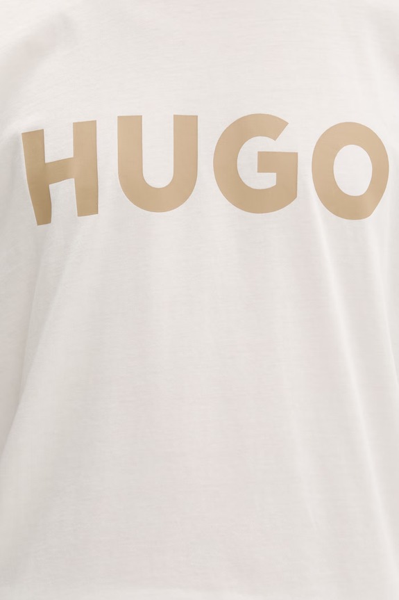 HUGO tričko pánske bavlnené Dulivio 50467556 béžová