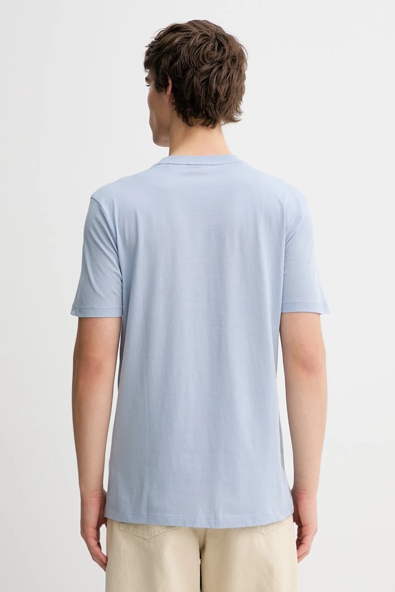Odzież HUGO t-shirt męski bawełniany Dulivio 50467556 niebieski