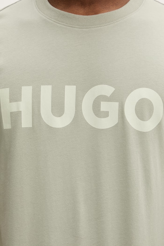 HUGO тениска мъжка от памук Dulivio 50467556 зелен