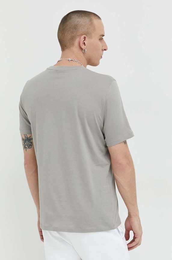 Odzież HUGO T-shirt męski bawełniany Dulivio 50467556 szary