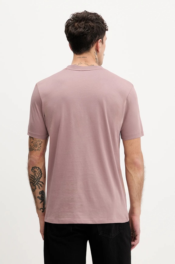 Odzież HUGO T-shirt męski bawełniany Dulivio 50467556 różowy