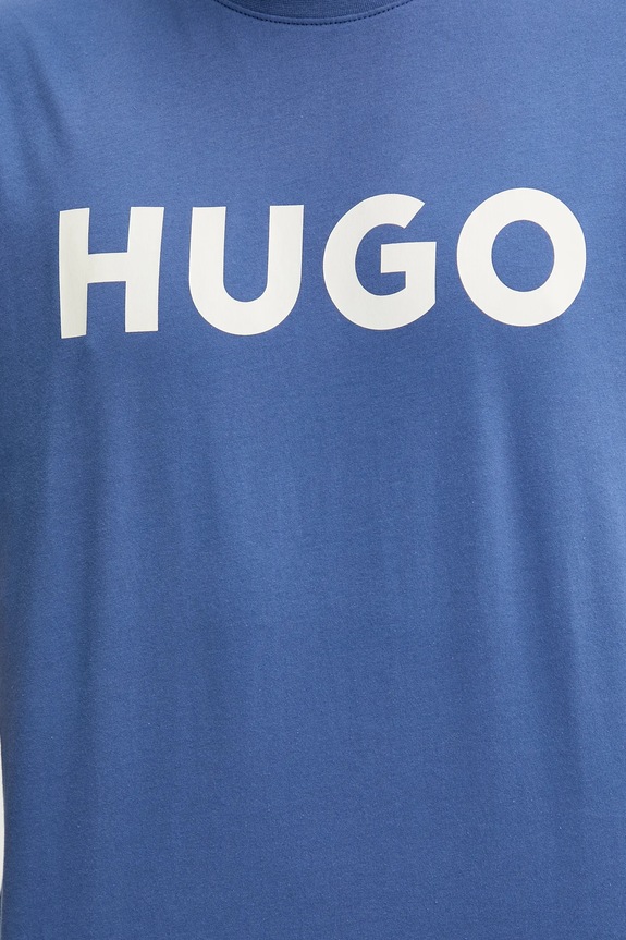 HUGO T-shirt męski bawełniany Dulivio 50467556 fioletowy