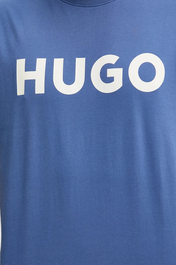 HUGO T-shirt męski bawełniany Dulivio 50467556 fioletowy