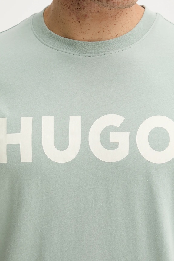HUGO tricou bărbătesc din bumbac Dulivio 50467556 verde