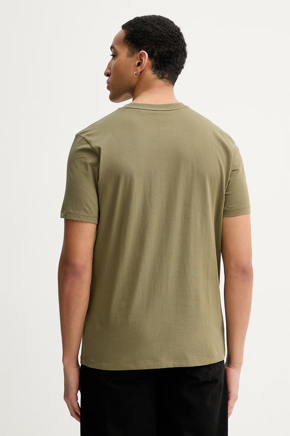 Odzież HUGO T-shirt męski bawełniany Dulivio 50467556 zielony
