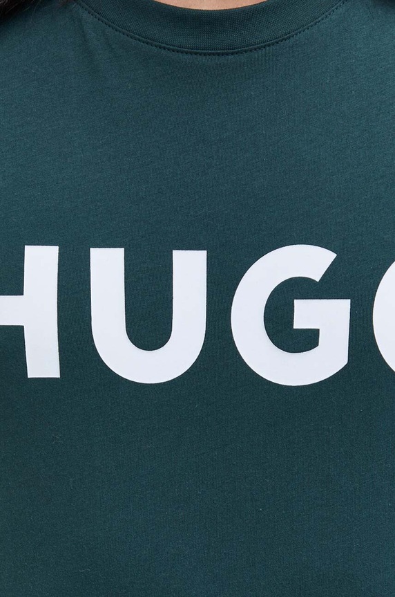 HUGO tričko pánske bavlnené Dulivio 50467556 zelená