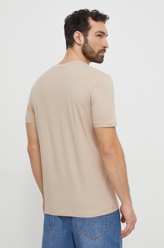 HUGO tričko pánske bavlnené Dulivio 50467556 béžová AA00