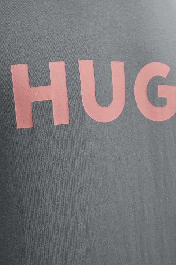 HUGO T-shirt męski bawełniany Dulivio 50467556 szary