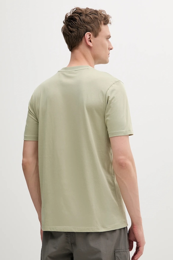 HUGO T-shirt męski bawełniany Dulivio 50467556 zielony AA00
