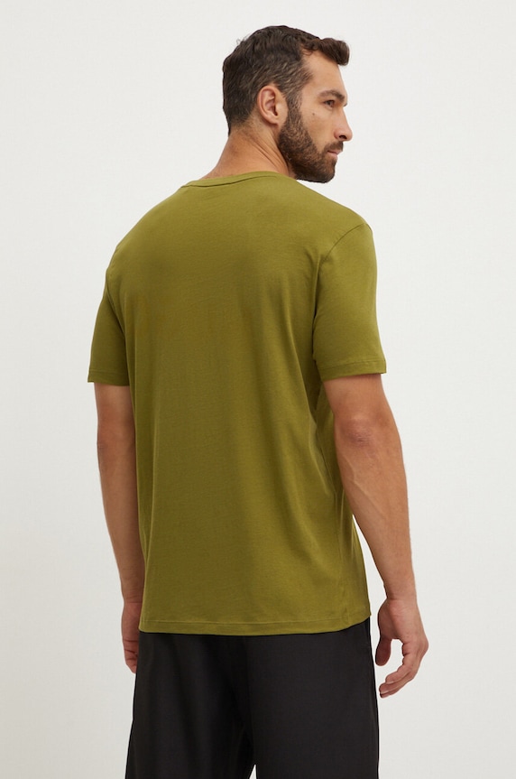 Odzież HUGO T-shirt męski bawełniany Dulivio 50467556 zielony