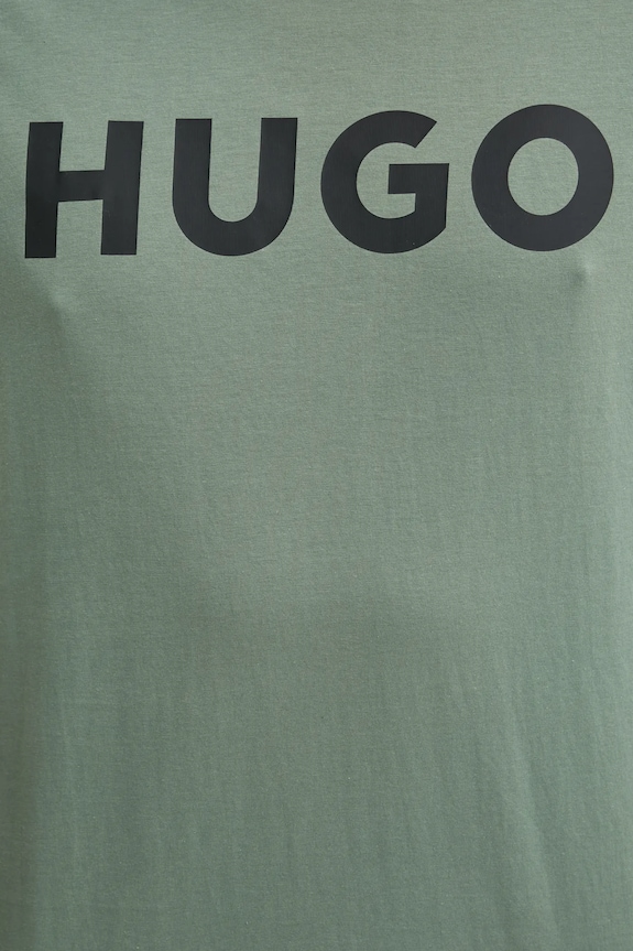 HUGO T-shirt męski bawełniany Dulivio 50467556 zielony