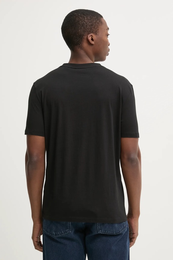 HUGO T-shirt męski bawełniany Dulivio 50467556 czarny AA00