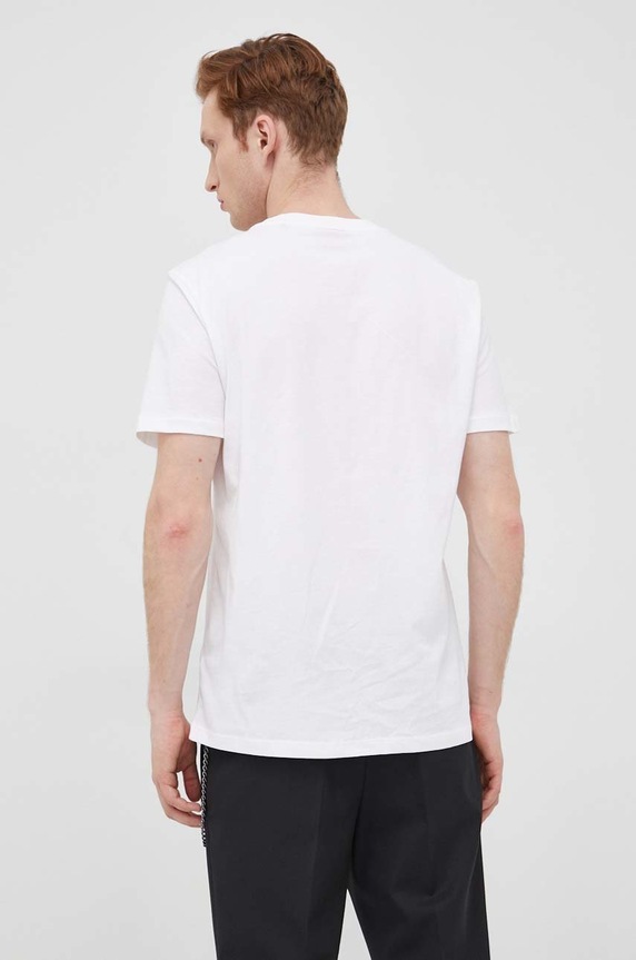 Odzież HUGO T-shirt męski bawełniany Dulivio 50467556 biały