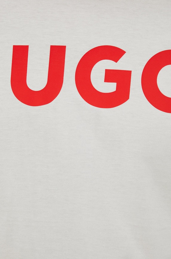 HUGO T-shirt męski bawełniany Dulivio 50467556 beżowy