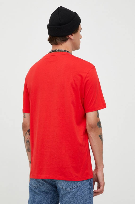 Odzież HUGO T-shirt męski bawełniany Dulivio 50467556 czerwony