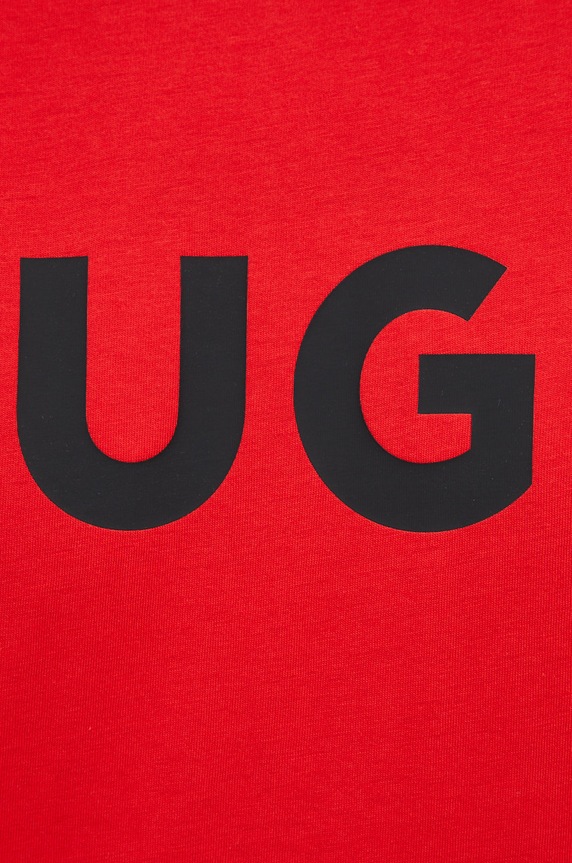 HUGO T-shirt męski bawełniany Dulivio 50467556 czerwony