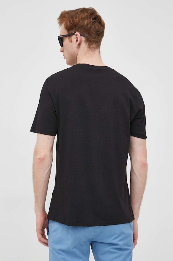 Odzież HUGO T-shirt męski bawełniany Dulivio 50467556 czarny