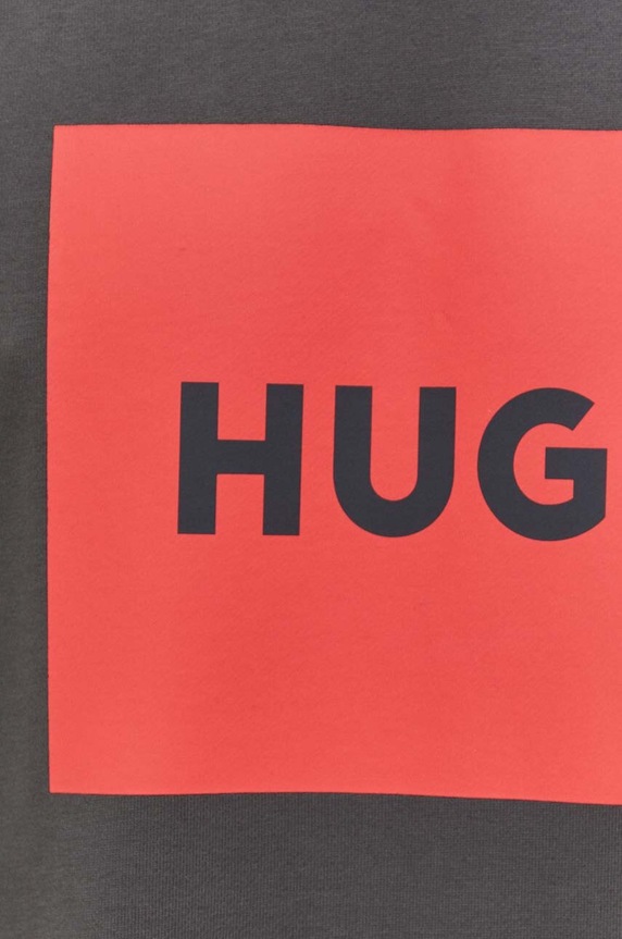HUGO bluza bawełniana 50467944 szary