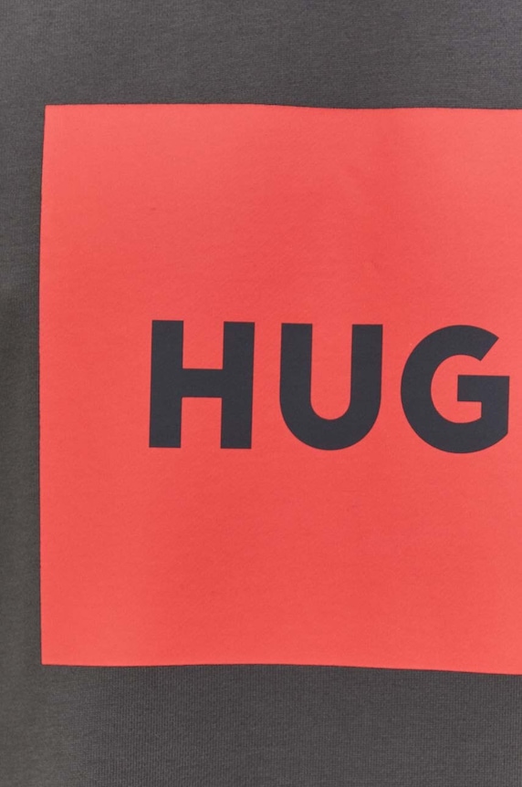 HUGO bluza bawełniana 50467944 szary