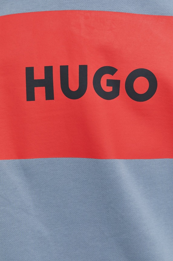 Bavlněná mikina HUGO 50467944 modrá