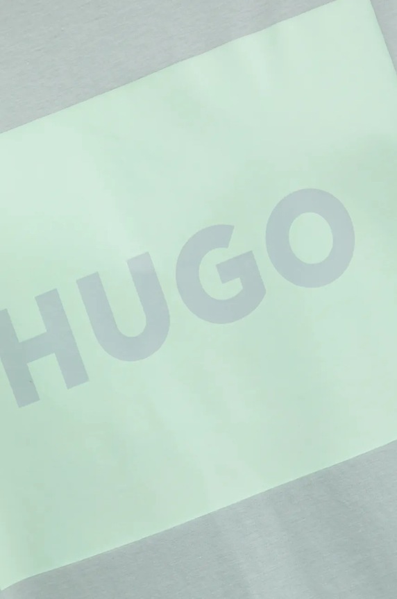 HUGO t-shirt bawełniany Dulive222 zielony 50467952