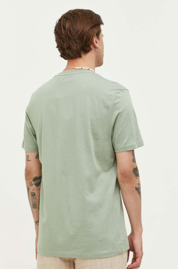 Odzież HUGO t-shirt bawełniany Dulive222 50467952 zielony