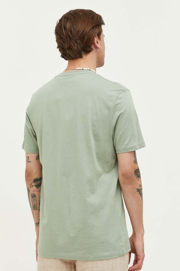 Odzież HUGO t-shirt bawełniany Dulive222 50467952 zielony