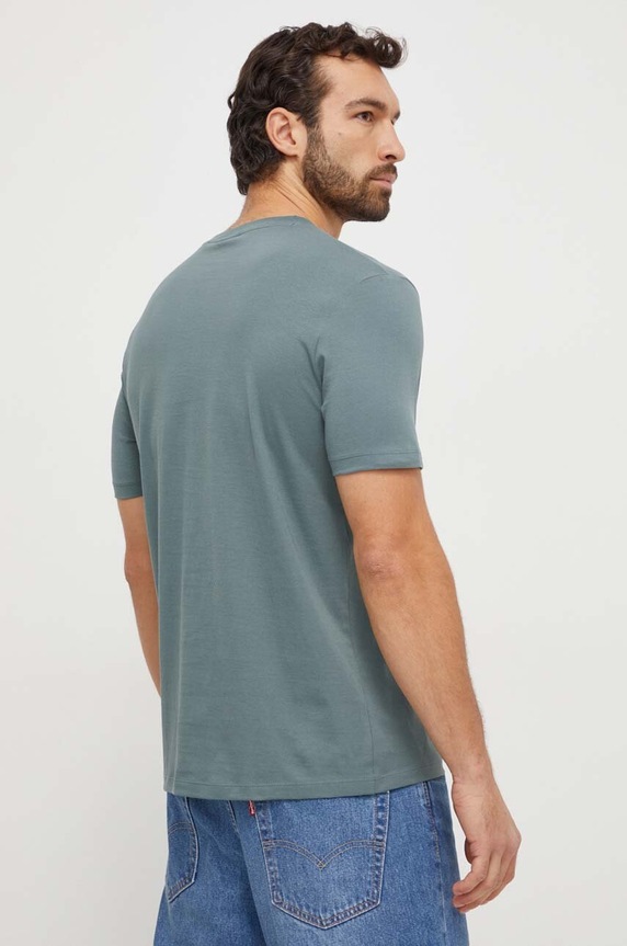 HUGO t-shirt bawełniany Dulive222 50467952 zielony AA00