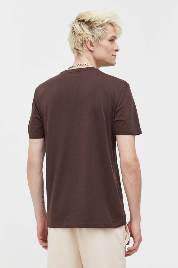 Odzież HUGO t-shirt bawełniany Dulive222 50467952 brązowy