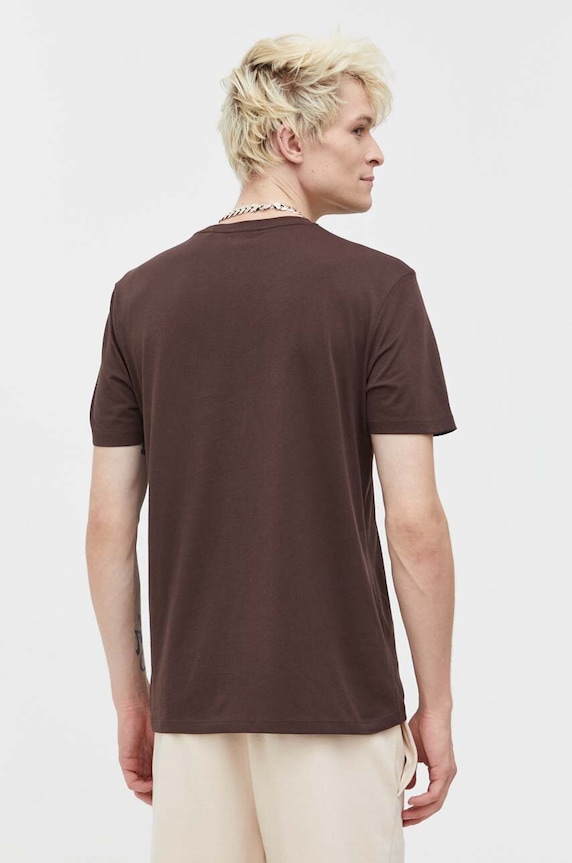 Odzież HUGO t-shirt bawełniany Dulive222 50467952 brązowy