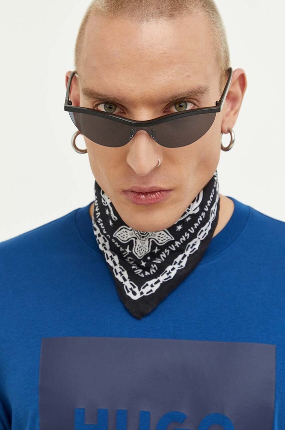 HUGO pamut póló kék 50467952